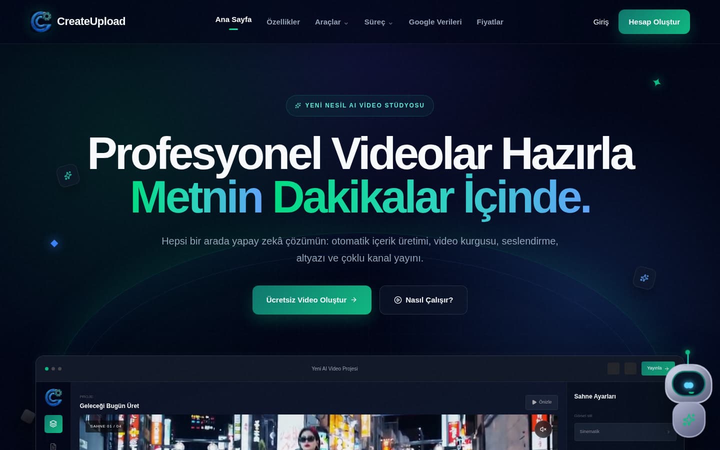 CreateUpload için hazırlanan Özel Yazılım çalışması