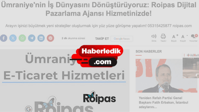 Haberledik.com Roipas haberi