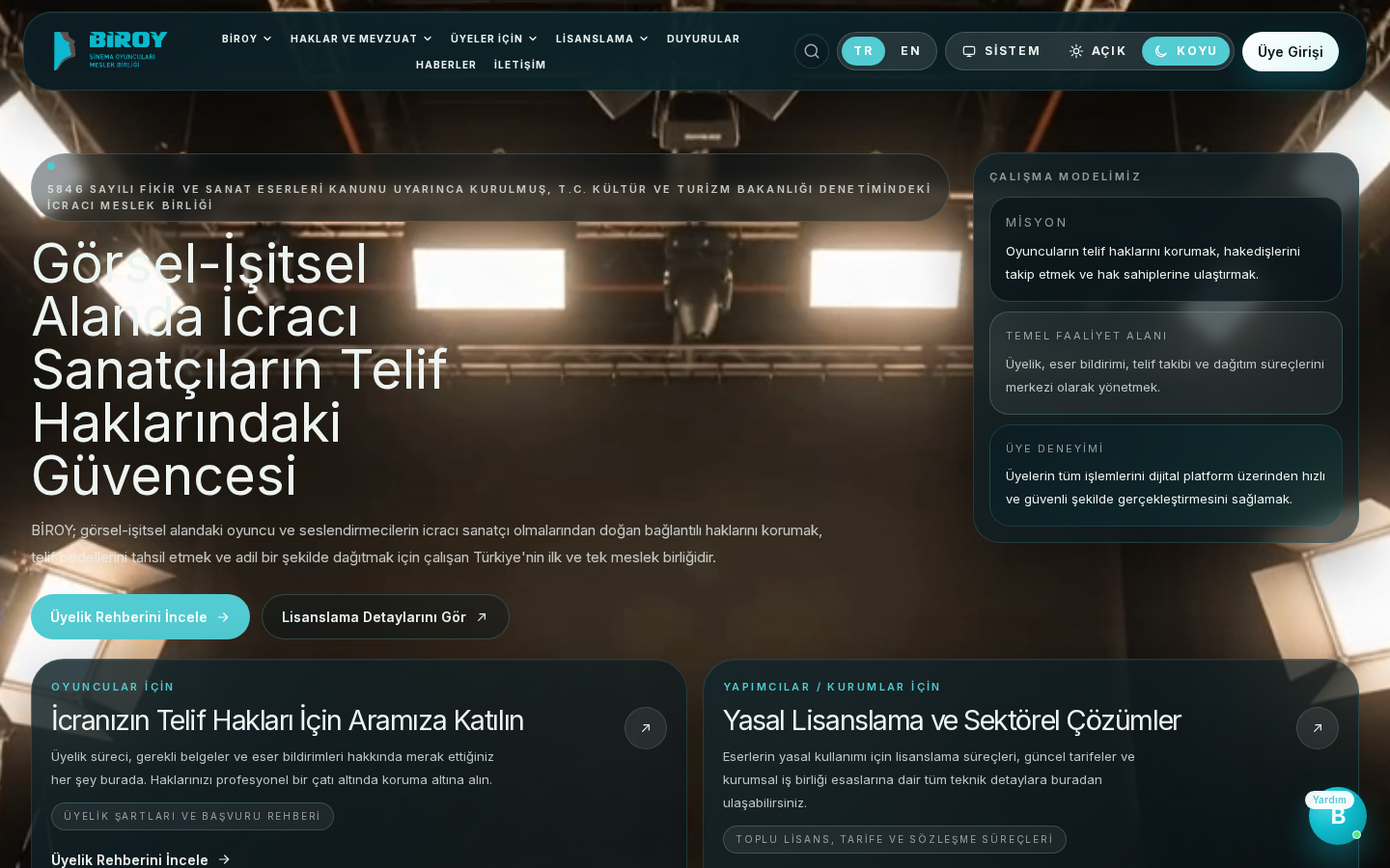 BİROY Web Site Tasarımı projesi