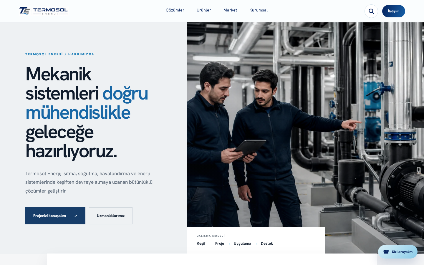 Termosol Enerji Web Site Tasarımı projesi