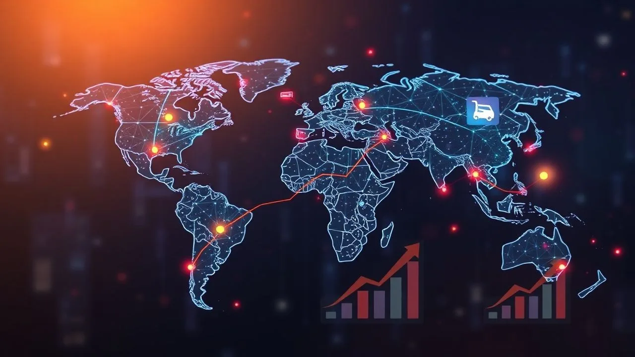 Küresel e-ticaret haritası ve büyüme grafikleri