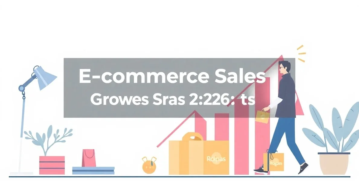 Sosyal medya platformlarında ürünlerini tanıtan bir e-ticaret işletmesini gösteren görsel.